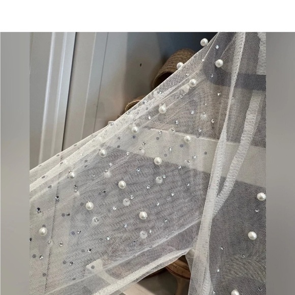 Usweetie Champagne Nights Mesh Dress in White/Ivory Size Small- Nwot/NEVER WORN - Picture 9 of 14